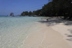 île de menjangan à karimun, java, jepara, java central, beau sable blanc photo