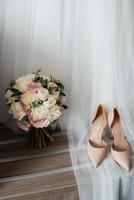 chaussures de mariage de la mariée