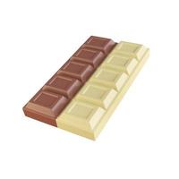 barre de chocolat. les bonbons au cacao aident à se détendre en mangeant. rendu 3D. photo