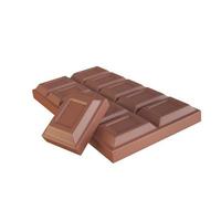 barre de chocolat. les bonbons au cacao aident à se détendre en mangeant. rendu 3D. photo