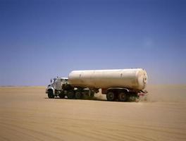 camion, conduite, par, arabe, désert