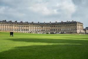 Bath, Somerset, Royaume-Uni, 2015. vue sur le croissant royal photo