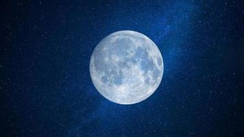 la lune et l'espace lointain photo