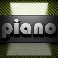 piano mot de fer sur carbone photo