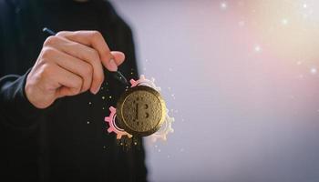 commerce commerce pièces de monnaie crypto monnaie bourses bitcoin investir actions métaverse photo