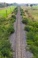 au-dessus de la campagne ferroviaire photo