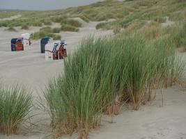 coucher de soleil sur la plage de juist photo