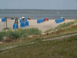 Dornumersiel sur la côte allemande de la mer du Nord photo