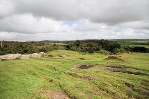 une vue sur la campagne de cornouailles près de dartmoor photo