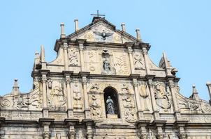 ruines de la cathédrale saint paul à macao photo