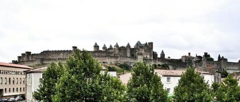 une vue de carcassonne en france photo