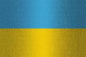drapeau de l'ukraine sur la pierre