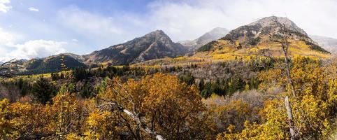 automne dans les montagnes de wasatch le long de la boucle alpine (utah) photo