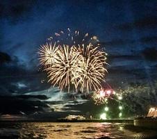 vue d'un feu d'artifice photo