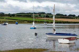 Alnmouth, Northumberland, Royaume-Uni, 2010. vue panoramique sur la rivière aln photo