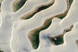 parc national des lencois maranhenses. paysage de dunes et de lacs d'eau de pluie. barreirinhas, ma, brésil. photo