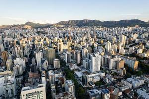 vue aérienne de la ville de belo horizonte, dans le minas gerais, au brésil. photo