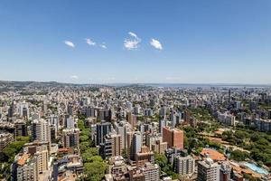 vue aérienne de porto alegre, rs, brésil. photo aérienne de la plus grande ville du sud du brésil.