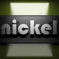 nickel mot de fer sur carbone photo