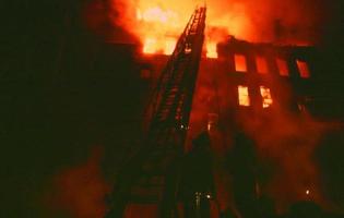 catastrophe incendie dans la ville de new york photo