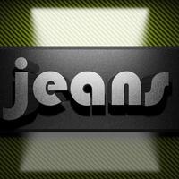 jeans mot de fer sur carbone photo