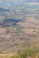 vue d'en haut, sécheresse agricole. photo