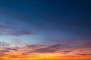 vues colorées du ciel. photo