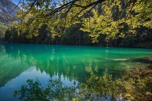 lago di fusine - lac mangart en été photo