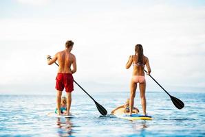 plaisir en famille, stand up paddle photo