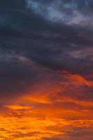 coucher de soleil ciel bleu photo