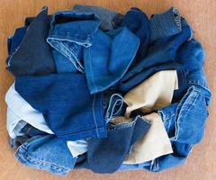 bundles scrap denim gamme. photo