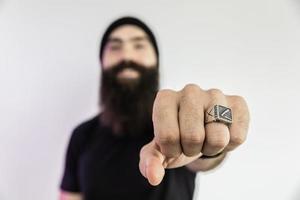 barbier avec une longue barbe photo