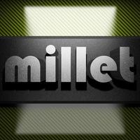 millet mot de fer sur carbone photo