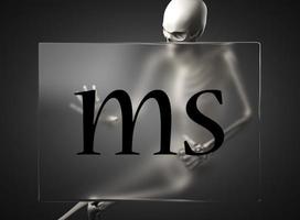 ms word sur verre et squelette photo