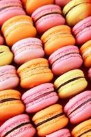 fond de macarons colorés français photo