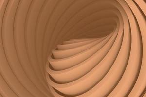mouvement torsadé rayé beige forme de fond de rendu 3d décoratif de volume