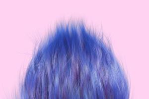 fond de coiffure lisse violet élégant. fond de cheveux à la mode. illustration moderne abstraite rendu 3d