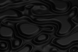 fond de courbe noire avec illustration 3d de plis de volume