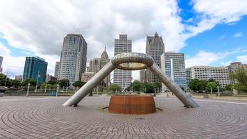 detroit, mi usa, 30 août 202, fontaine commémorative horace e dodge située sur hart plaza, centre-ville de detroit .la fontaine a été conçue par isamu noguchi en 1978 et construite en 1981 photo