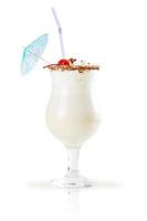 milk-shake isolé sur fond blanc photo