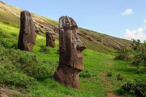 statues sur isla de pascua. Rapa Nui. île de Pâques