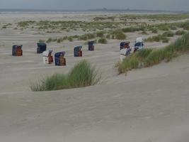 la plage de l'île allemande de juist photo