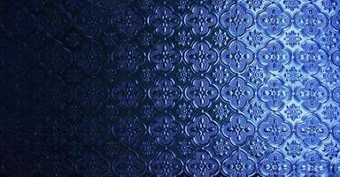 le fond de texture de motif de verre coloré bleu. photo