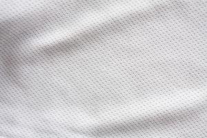 jersey de tissu de vêtements de sport blanc photo