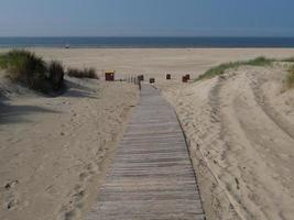 île de juist dans la mer du nord allemande photo