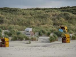 la plage de l'île allemande de juist photo