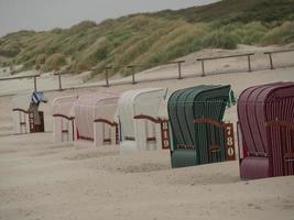 à la plage de l'île de juist photo