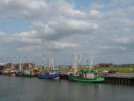 Dornumersiel sur la côte allemande de la mer du Nord photo