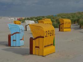 la plage de l'île allemande de juist photo