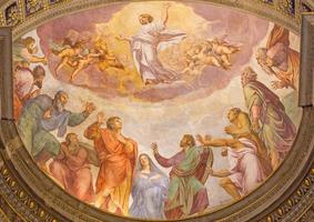 rome - ascension du seigneur fresque photo